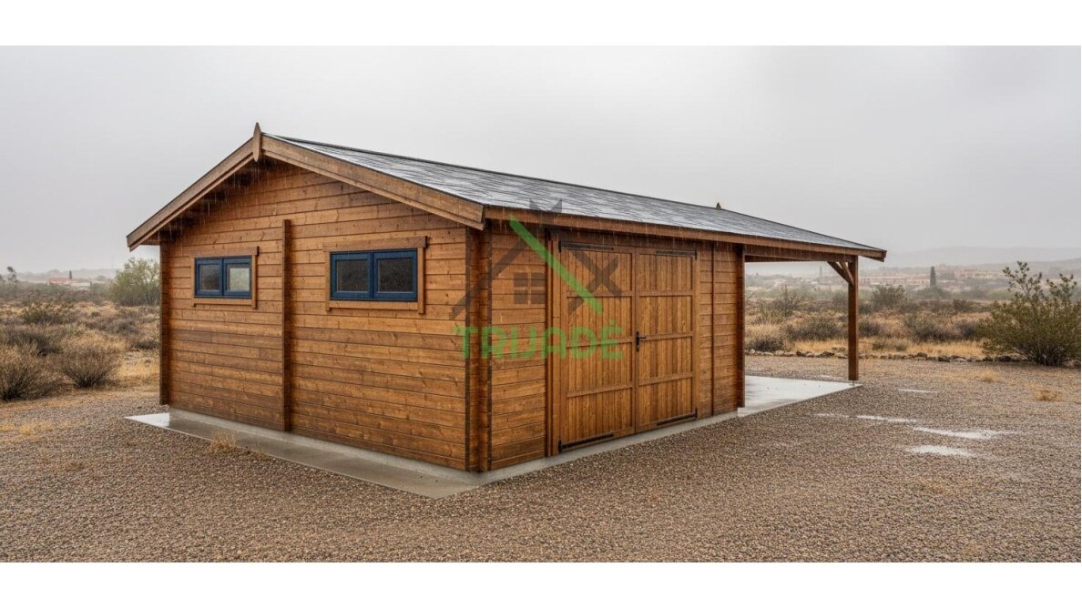 Garage with carport LAMONT 3 Garage with carport LAMONT 3