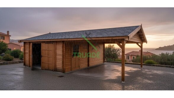 Garage with carport LAMONT 1